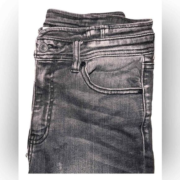 KanCan Women's Charcoal Gray Skinny Distressed Hem Jeans Size 28 - Picture 5 of 7